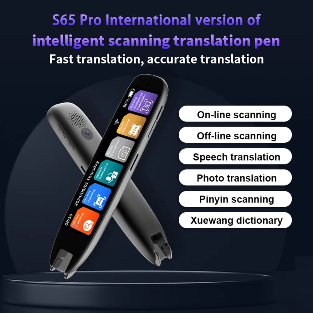 S65pro Dictionary Translation Pen Scan Reader Device