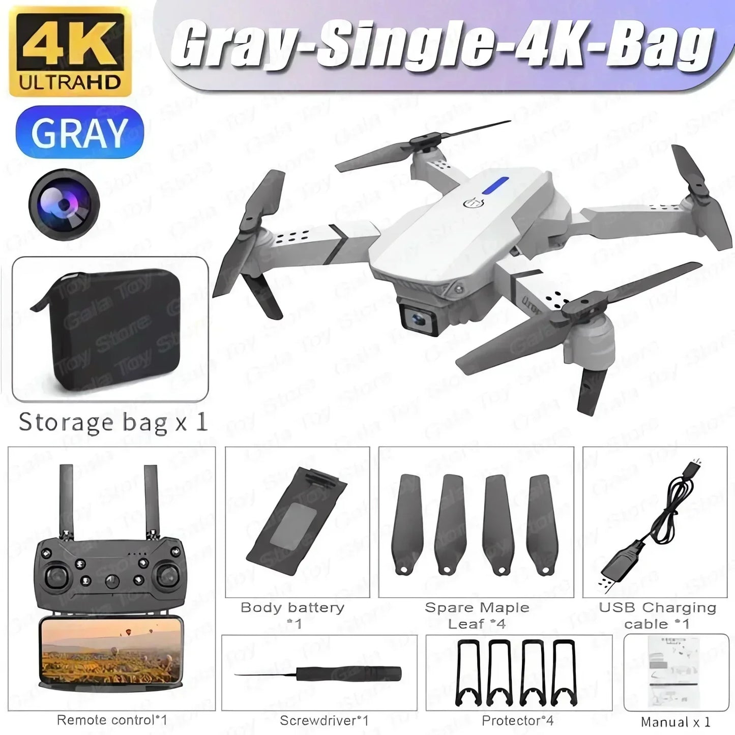 E88 Pro HD 4K 1080P Camera Foldable Quadcopter Drone Helicopter