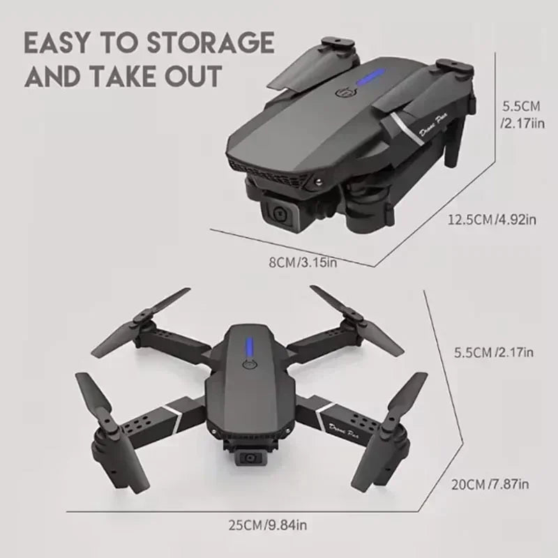E88 Pro HD 4K 1080P Camera Foldable Quadcopter Drone Helicopter