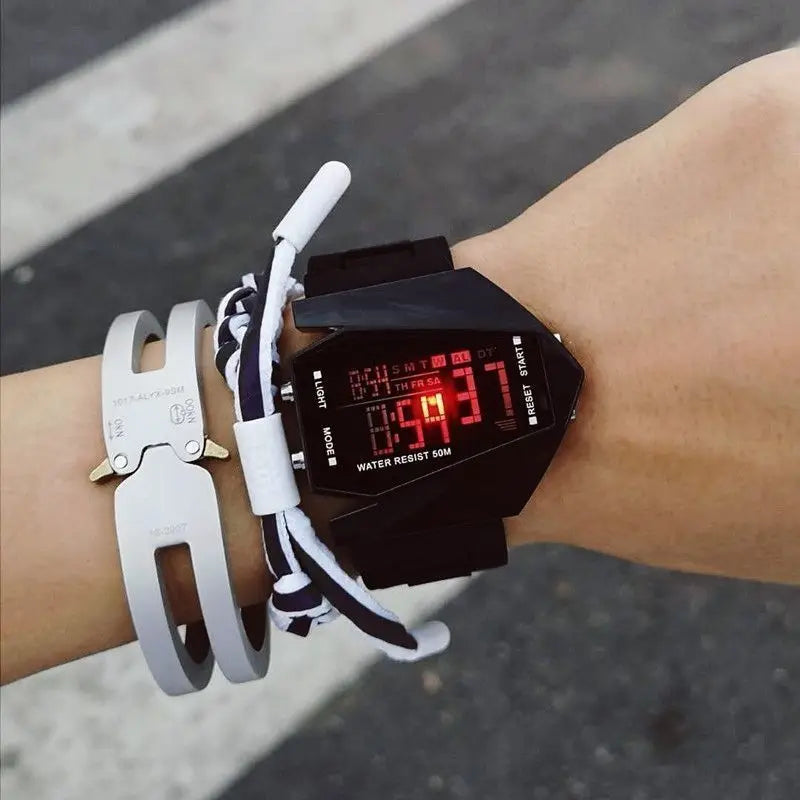 Multi-Function Digital Aircraft Watch