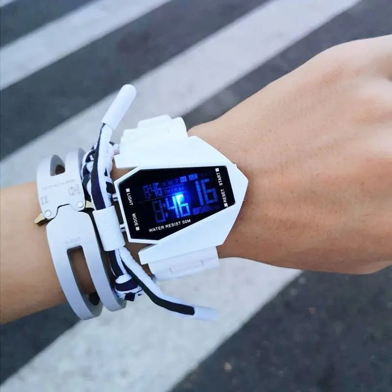 Multi-Function Digital Aircraft Watch