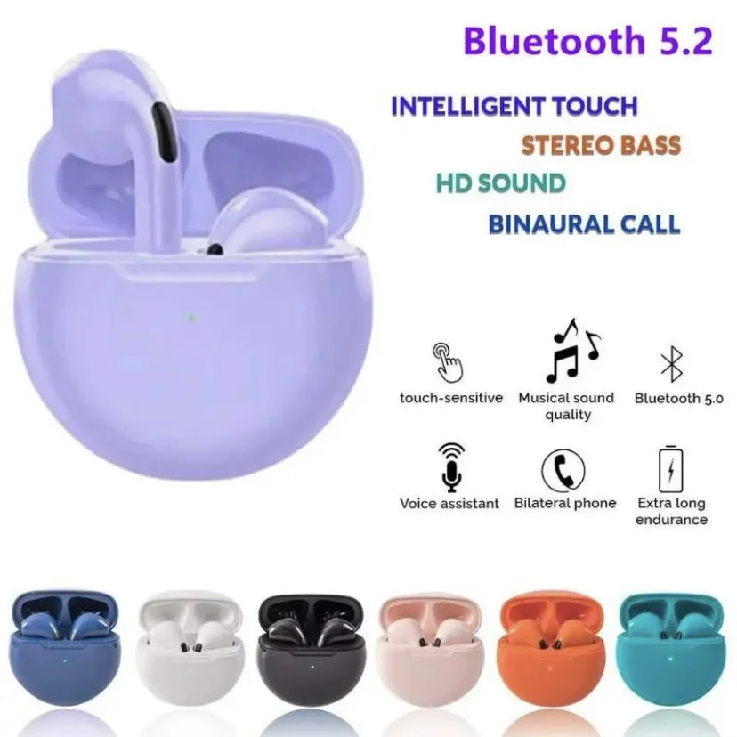 Pro6 Bluetooth Wireless Touch Control Headphones