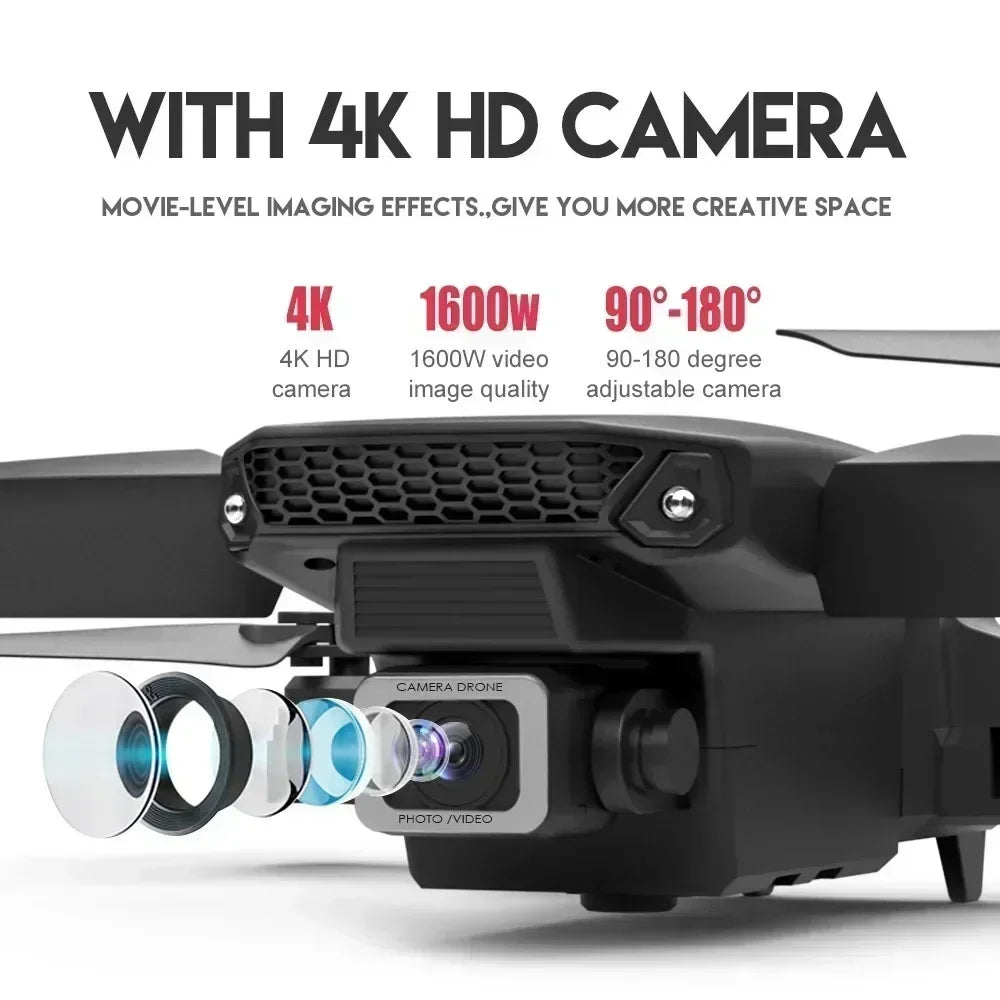 E88 Pro HD 4K 1080P Camera Foldable Quadcopter Drone Helicopter